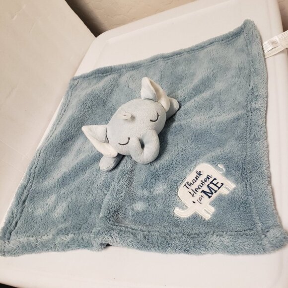 Sandy & Simon Gray Elephant Heaven Sent Lovey Plush Security Blanket - Picture 11 of 11